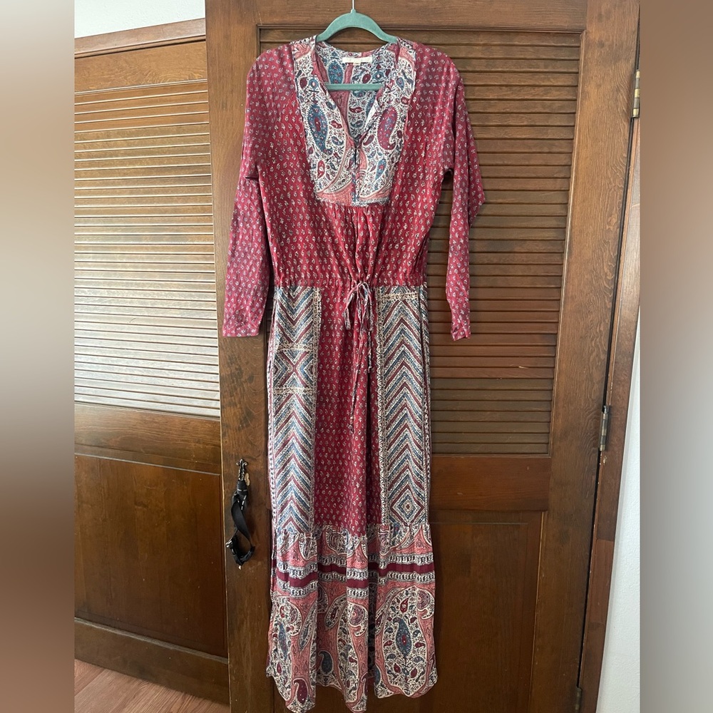 Burning torch bohemian maxi dress